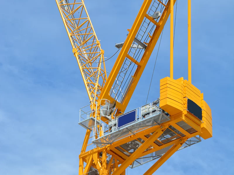 QTD5020-8/10t luffing jib tower crane	